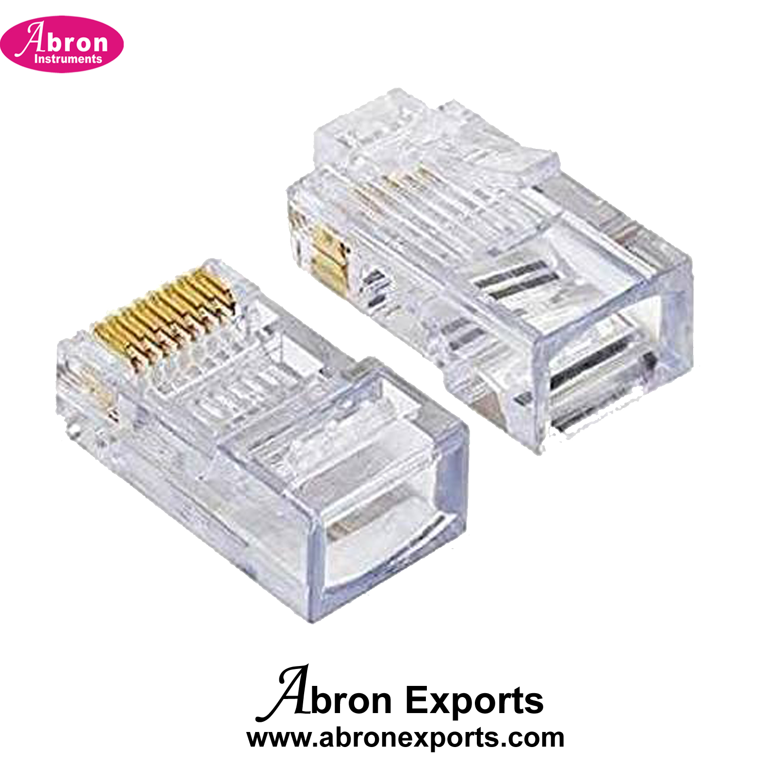 Electronic Component Spare Network Cable Connectors RJ11 Lan Wire 100pc Abron